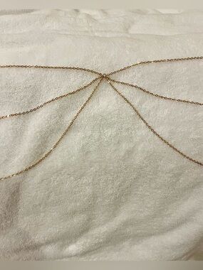 Delicate Gold Layered Body Chain - Women Jewelry